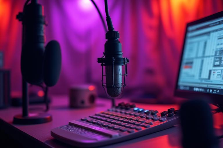 Estudio de radio Sirena Sonora Radio en Madrid